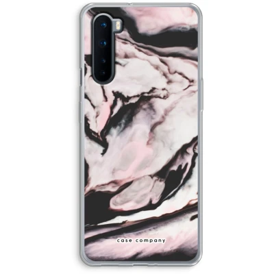 Afbeelding van Case Company® hoesje geschikt voor OnePlus Nord Roze stroom Soft Cover Telefoonhoesje Bescherming aan alle Kanten en Schermrand