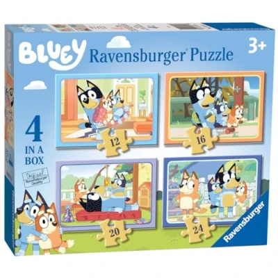 Image de Puzzle Bluey 4 in a box Ravensburger 12/16/20/24 Pièces