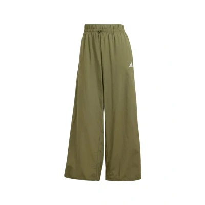 Afbeelding van adidas Sportswear Essentials 3 Stripes Lifestyle Woven Parachute Broek Dames Groen 2XL