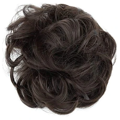 Afbeelding van Prettyshop G6A haarverlenging, met volume, chignon bruin