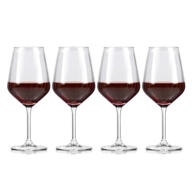 Afbeelding van alpina Wijnglazen Rode Wijn 4 Stuks Wijnglas 50cl Set Glazenset voor Diner Glazen Helder Glas