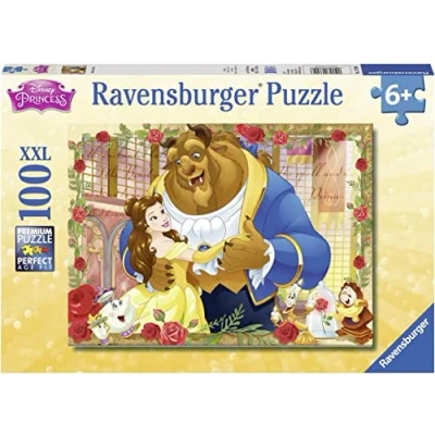 Afbeelding van Ravensburger puzzel Disney Princess Belle &amp; Beast 100XXL stukjes