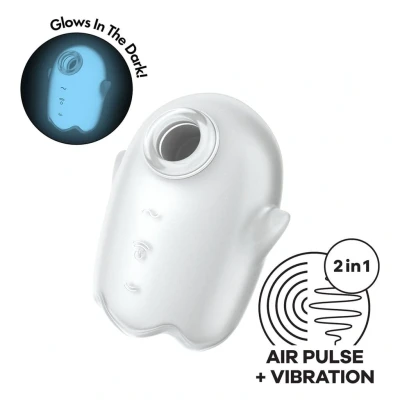 Afbeelding van Satisfyer Glowing Ghost Luchtdruk Vibrator GRATIS TOY bij iedere bestelling v.a. 40,