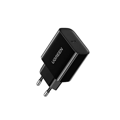 Afbeelding van Ugreen USB Type C 20W Power Delivery wandlader zwart (10191)