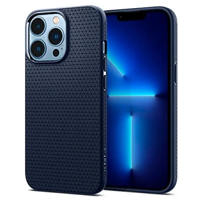 Afbeelding van Spigen Liquid Air Case Compatibel met iPhone 13 Pro Hoesje Navy Blue