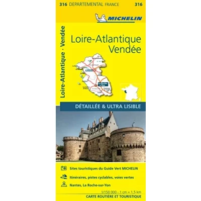 Afbeelding van Loire atlantique / vendee 11316 carte &#039; local ( France ) michelin kaart