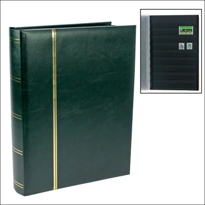 Afbeelding van Safe Luxus, Insteekalbum A4 60 bladzijden (zwarte) 9 stroken Groen afm: 230x305x58 per st.