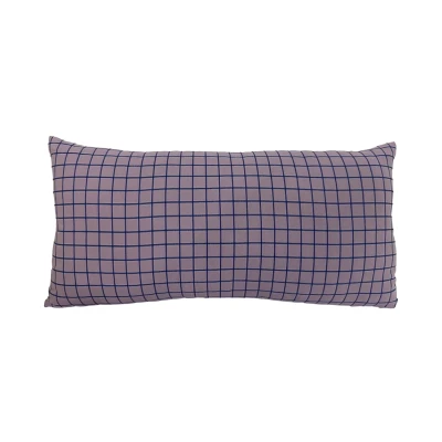 Afbeelding van Present Time Sierkussen Cuadro Rectangle Soft purple &amp; dark blue