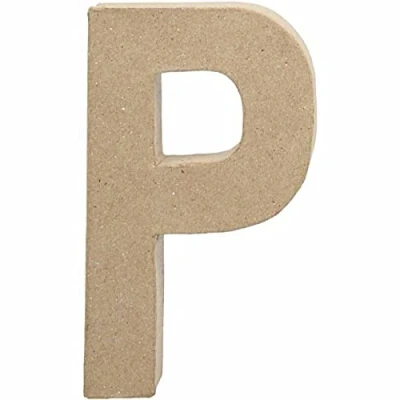Afbeelding van Letter Papier maché P, 20,5cm