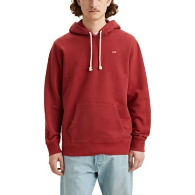 Image de Levi&#039;s Hoodie Brick Red Sweat à Capuche Non Graphics Homme, Rouge Brique, XS