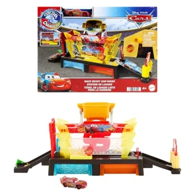 Afbeelding van Disney Pixar Cars Kleurwisselaars Bliksem McQueen autowasstraat