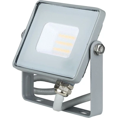 Afbeelding van V TAC VT 10 G Grijze LED Schijnwerpers Samsung IP65 10W 800 Lumen 6400K 5 Jaar