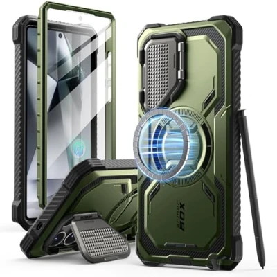 Afbeelding van i Blason Armorbox Beschermhoes S25 Ultra (groen)