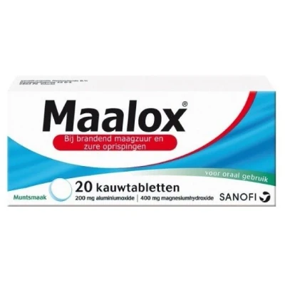 Afbeelding van Maalox Kauwtablet