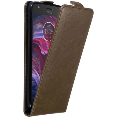 Afbeelding van Cadorabo Hoesje geschikt voor Motorola MOTO X4 in KOFFIE BRUIN Beschermhoes flip design Case Cover met magnetische sluiting