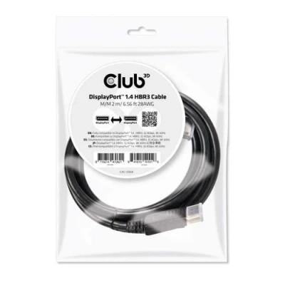 Image de Club 3D Câble DisplayPort 1.4 2 m HBR3 8K 60Hz