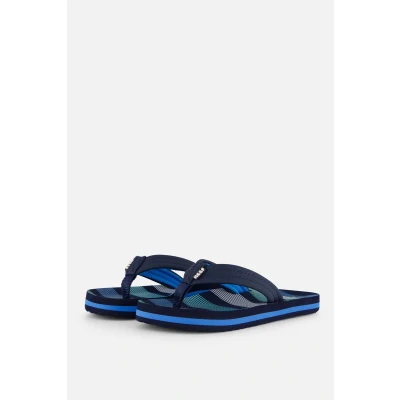 Afbeelding van Reef Kids Ahideep Sea Stripes Jongens Slippers Blauw Maat 32