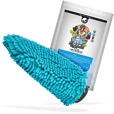 Afbeelding van Nuke Guys Microvezel Washandschoen Licht Blauw Dubbel Zijdig
