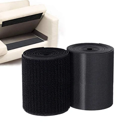 Afbeelding van TEUVO Klittenband, zelfklevend, 11 cm breed en 1 m lang, zware lasten, klittenband voor het bevestigen, monteren van toepassingen thuis op werk
