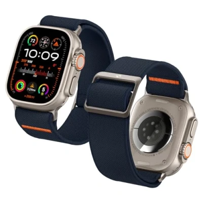 Afbeelding van Spigen Fit Lite Ultra Watchband Geschikt voor Apple Watch 4/5/6/7/8/SE/Ultra (42/44/45/49mm) Navy