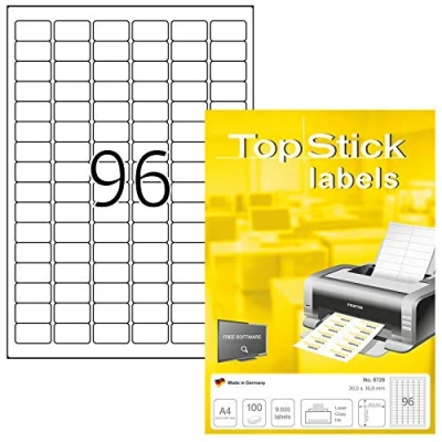 Image de TOP STICK Etiquette universelle, 30,5 x 16,9 mm, blanc