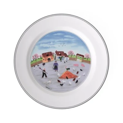 Afbeelding van Villeroy &amp; Boch 10 2337 2624 porseleinen blauw bord, 27 cm, x 3 1 bord