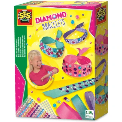 Afbeelding van SES diamant armbanden 180 en 84 parel stickers zelfklevend makkelijk te maken met verstelbare sluiting