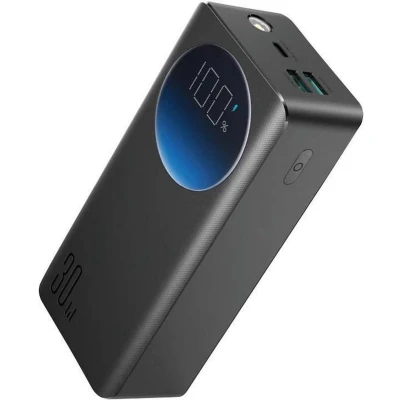 Afbeelding van Joyroom JR PBF03 30W 30000mAh powerbank + USB A C kabel 0,25m zwart
