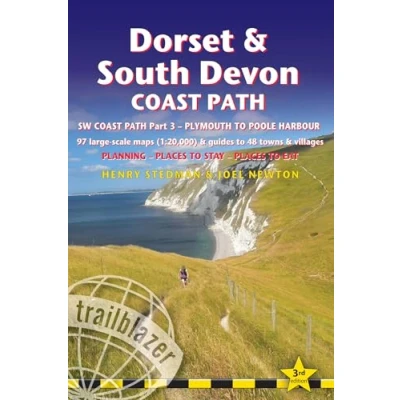 Afbeelding van Dorset and South Devon Coast Path guide maps to 48 towns villages with large scale walking (1:20 000)