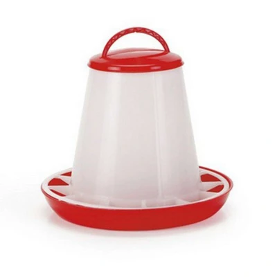 Afbeelding van Olba Voersilo Plastic Rood Voerbak 1 kg