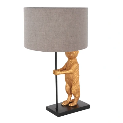 Afbeelding van Anne Light and home tafellamp Animaux zwart metaal 30 cm E27 fitting 8224ZW