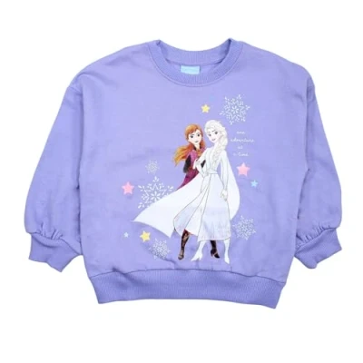 Afbeelding van Disney Sneeuwkoningin meisje sweatshirt met capuchon voor meisjes, Paars.