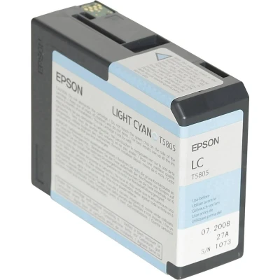 Afbeelding van Epson T5805 (C13T580500) Inktcartridge Licht cyaan