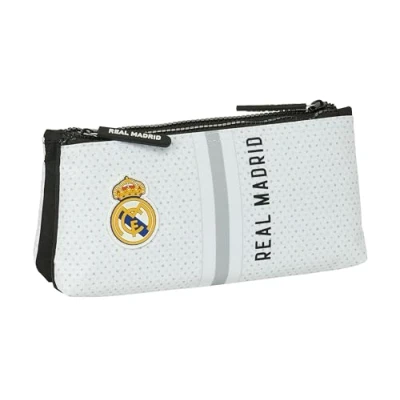 Afbeelding van Reistasje Real Madrid C.F. Wit Grijs Sportief 22 x 10 8 cm