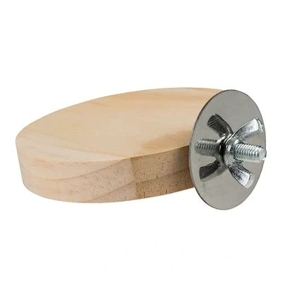 Afbeelding van Duvoplus Hok Knaagdier Houten O platform 8,5x8,5cm Houtkleurig 1st