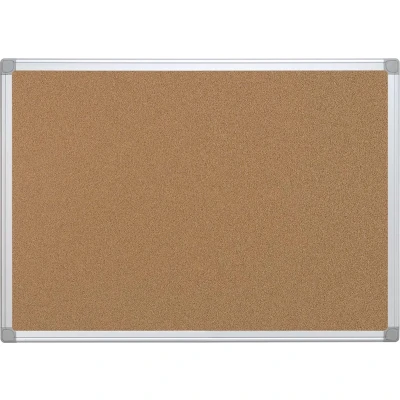Afbeelding van Q CONNECT kurkbord met aluminium frame 60 x 45 cm