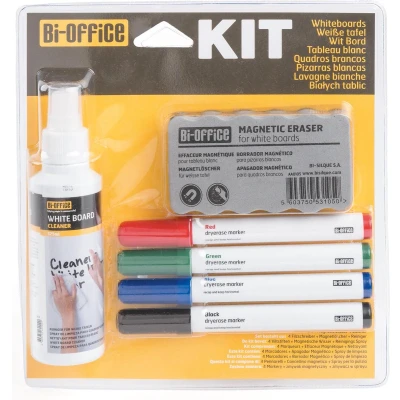 Afbeelding van Bi Office starterskit voor niet magnetische whiteboards Whiteboard kit