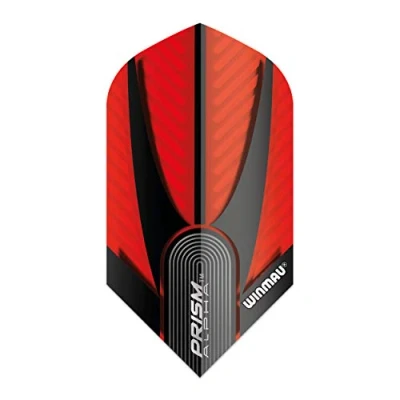 Afbeelding van WINMAU Prism Alpha Slim Rood en Zwart Dartvluchten 1 set per pakket (3 vluchten in totaal)