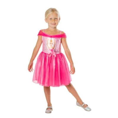 Afbeelding van RUBIES Officieel Barbie kostuum voor kinderen maat 3 4 jaar met tutu jurk, ballerina, roze
