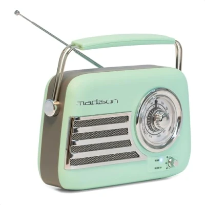 Afbeelding van Madison Freesound VR40Gr matte groene retro speaker