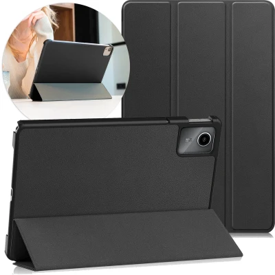 Afbeelding van iMoshion Tablet Hoes Geschikt voor Lenovo Tab M11 Trifold Bookcase Zwart