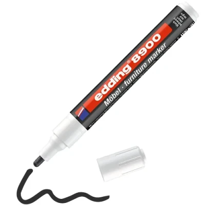 Afbeelding van Edding Meubelmarker 8900, voor zwarte meubels, blister van 1 stuk