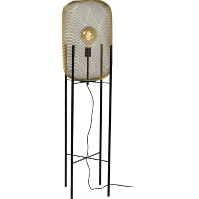 Afbeelding van Lucide MESH Vloerlamp 1xE27 Mat Goud Messing