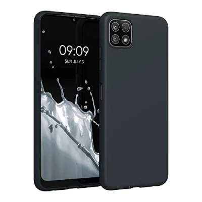 Afbeelding van kwmobile telefoonhoesje geschikt voor Samsung Galaxy A22 5G Hoesje smartphone Back cover in bosbesblauw