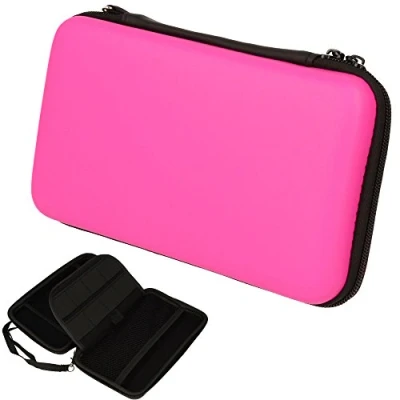 Afbeelding van TECHGEAR Nintendo 2DS XL hoes, robuuste beschermhoes, transporttas, compatibel met + games accessoires [roze]