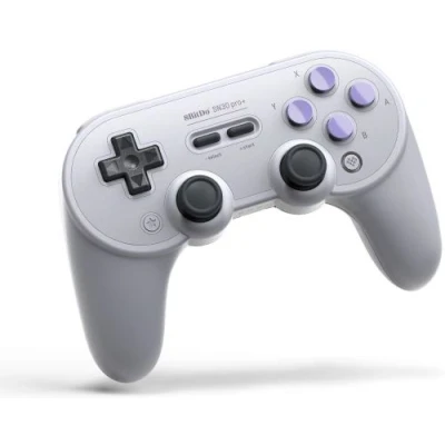 Image de Manette Bluetooth Just for Games 8BitDo SN30 Pro+ Violet et Gris