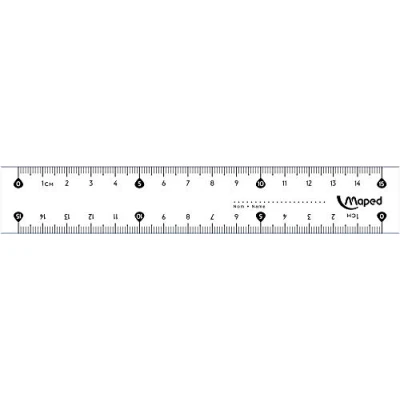 Afbeelding van Maped lat Essentials 146 15 cm, dubbele graduatie