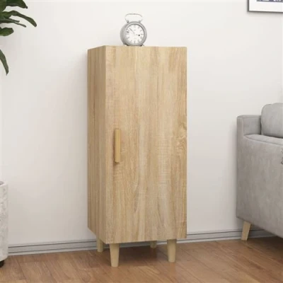 Afbeelding van Dressoir 34,5x34x90 cm bewerkt hout sonoma eikenkleurig