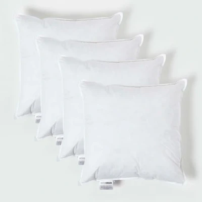 Afbeelding van Homescapes set van 4 vulkussens 45 x cm kussenvulling eendenveren