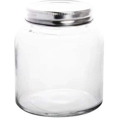 Afbeelding van Vogue Glazen Pot Met Schroefdeksel 550ml (6 Stuks) CP083 Restaurant Hotel Professioneel